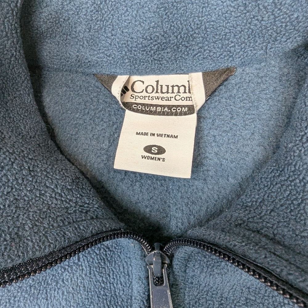 Columbia Fleece Jacket Zip Front Mock Neck Warm Jacket - Picture 10 of 12
